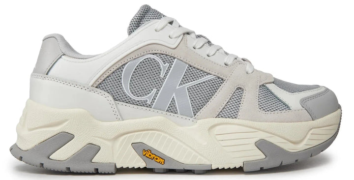 Calvin Klein Jeans Chunky Runner Sneakers Vibram Lth Mix - Footcourt Egypt