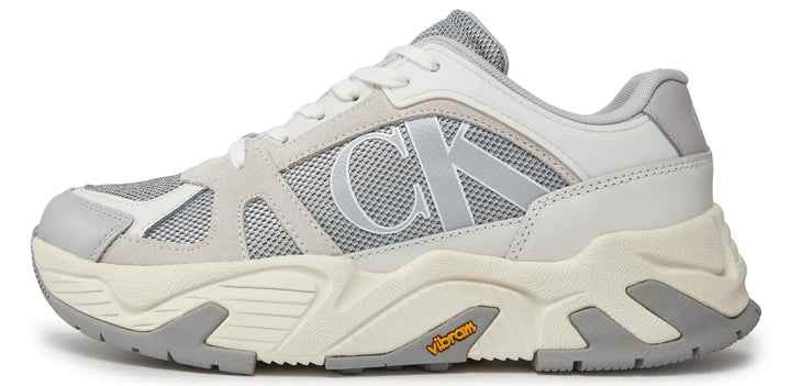 Calvin Klein Jeans Chunky Runner Sneakers Vibram Lth Mix - Footcourt Egypt