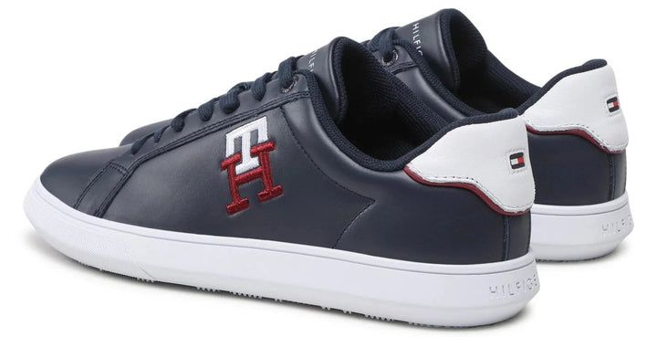 Tommy Hilfiger Cupsole Leather Monogram Sneakers - Footcourt Egypt