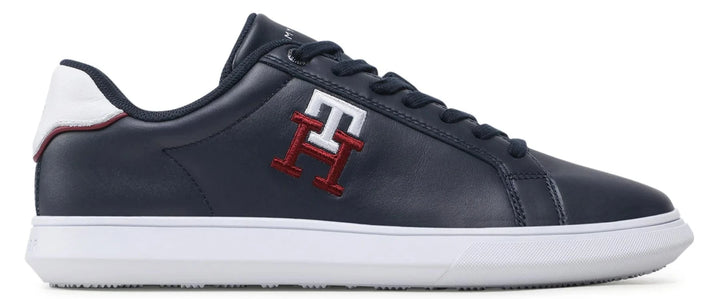 Tommy Hilfiger Cupsole Leather Monogram Sneakers - Footcourt Egypt