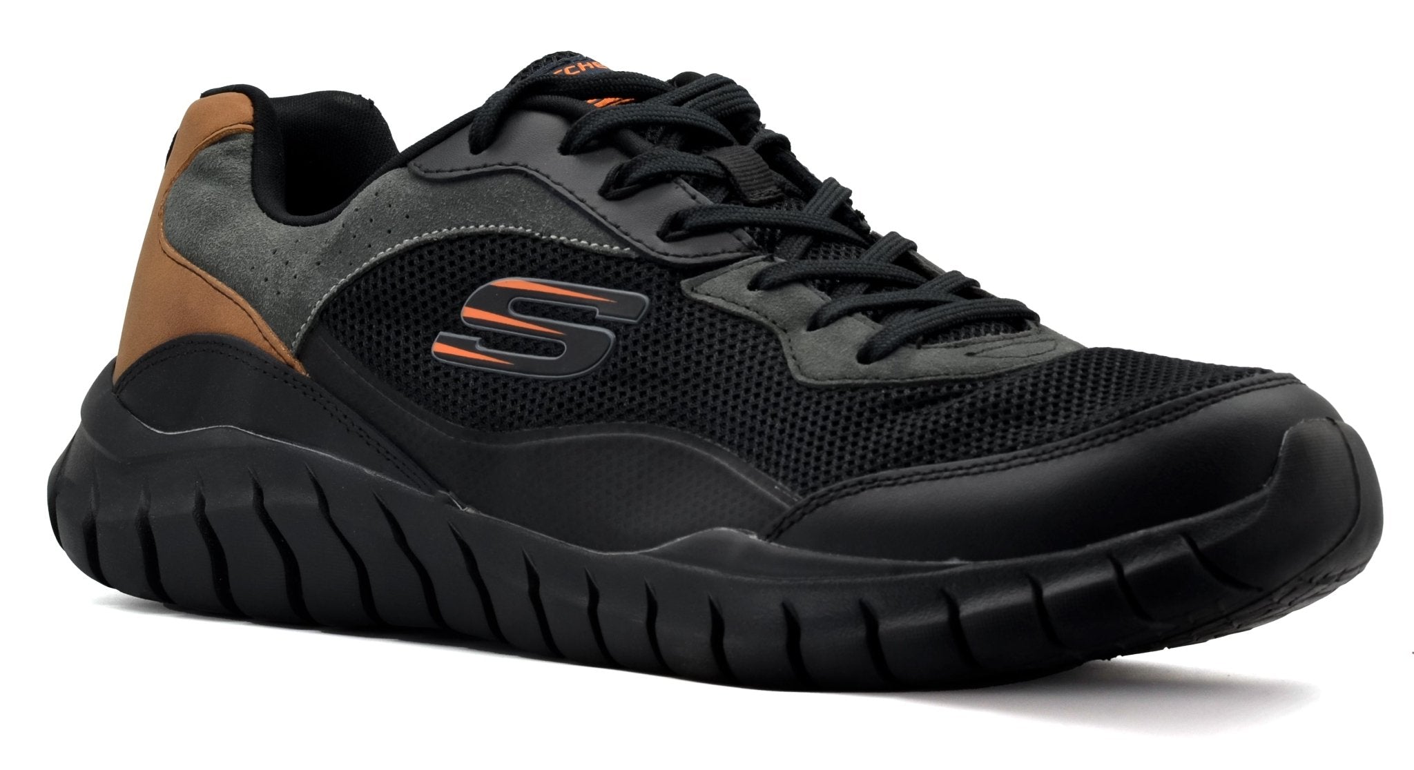 Skechers overhaul clearance black running shoes