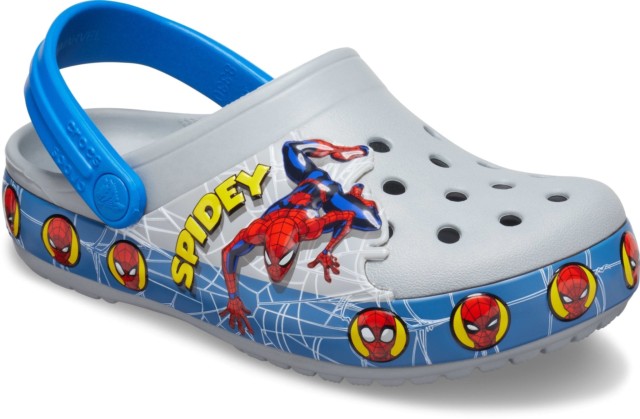 Kids spiderman clearance crocs