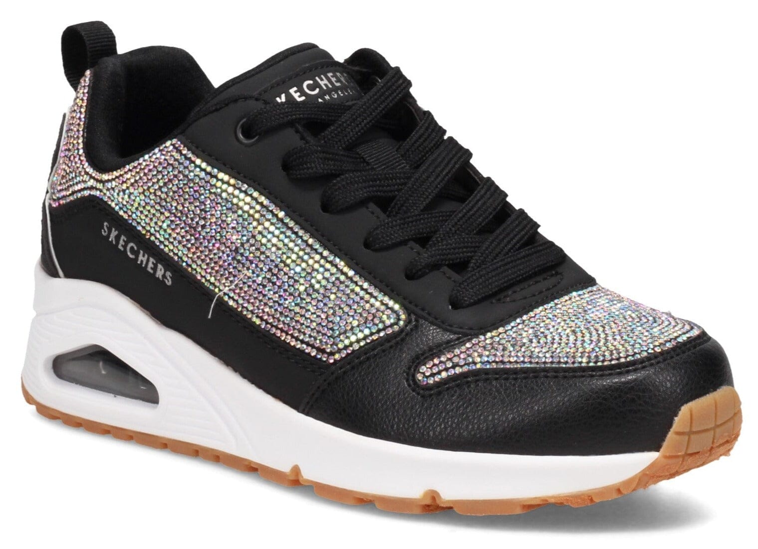 Womens black hot sale sparkly skechers